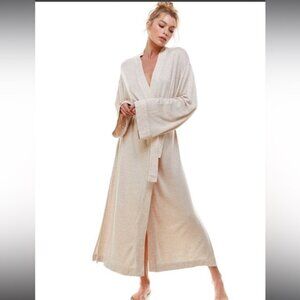 Mason Grey Robe in Oatmeal. S NWT